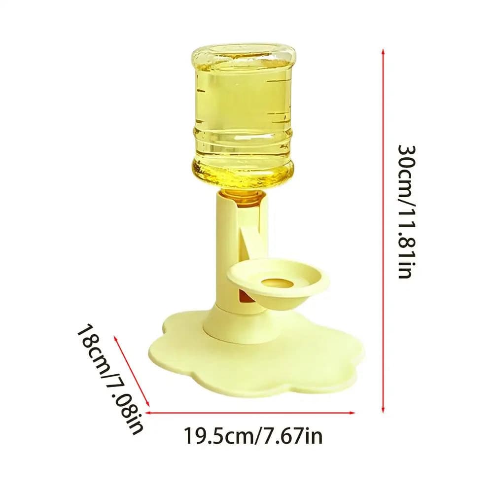 Pet water dispenser stand size dimensions diagram