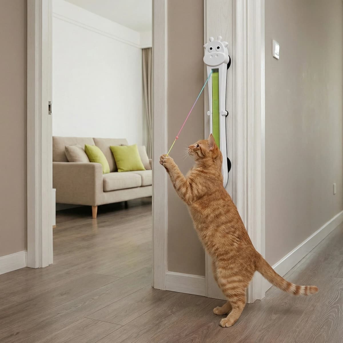 Interactive Giraffe String Cat Toy
